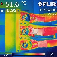 Análise termográfica realizado pela Excelub